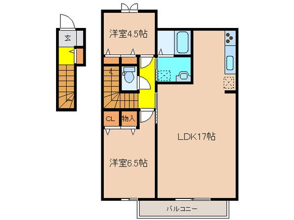 グリーンライフⅡの物件間取画像